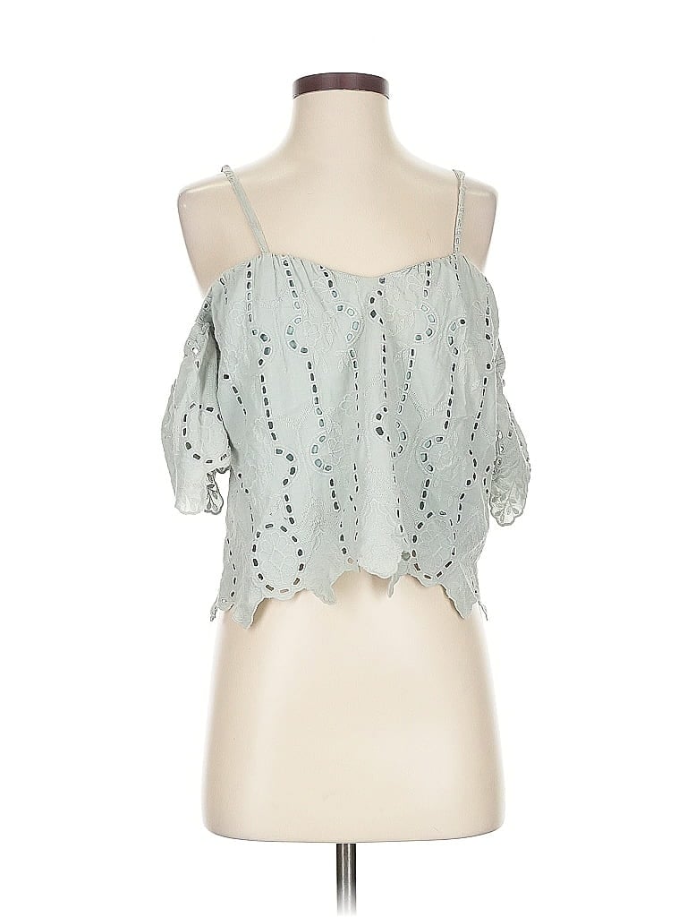 Pre-owned The Impeccable Pig Sleeveless Blouse In Green