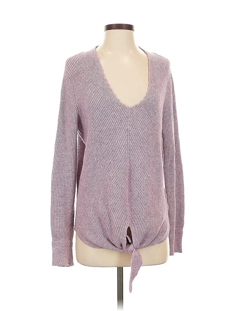 Pre-owned Moth By Anthropologie Pullover Sweater In Purple