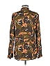 Oshoplive 100% Viscose Brown Long Sleeve Button-Down Shirt Size 8 - photo 2