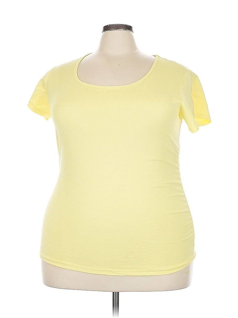 Pre-owned Eye Candy Short Sleeve T-shirt In Yellow