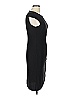 Bebe Solid Black Cocktail Dress Size L - photo 4