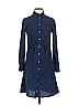 Thakoon Collective Plaid Blue Casual Dress Size 0 - photo 1