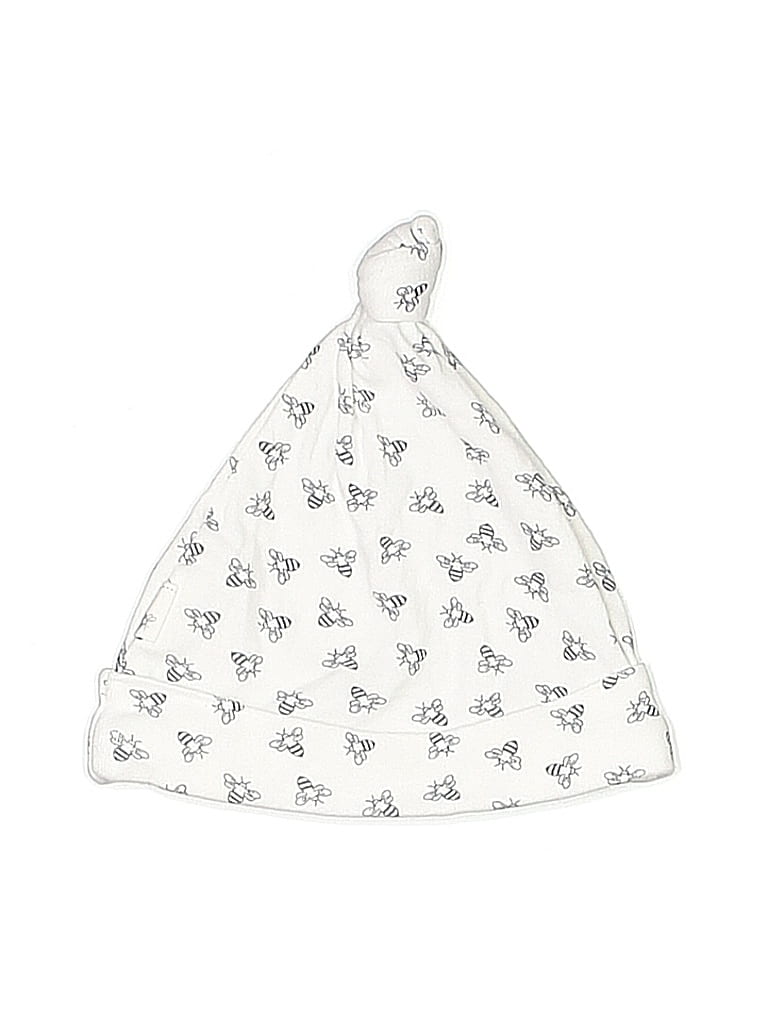 Pre-owned Burt's Bees Baby Babies' Beanie Hat In White