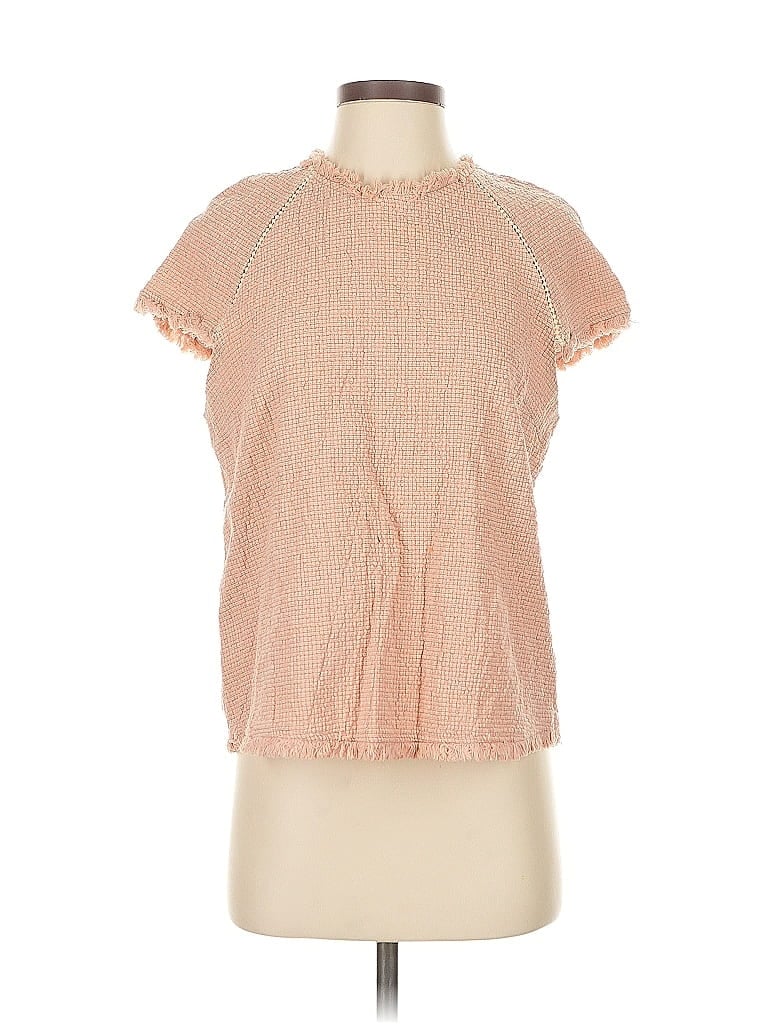 Pre-owned Joa Short Sleeve Blouse In Pink