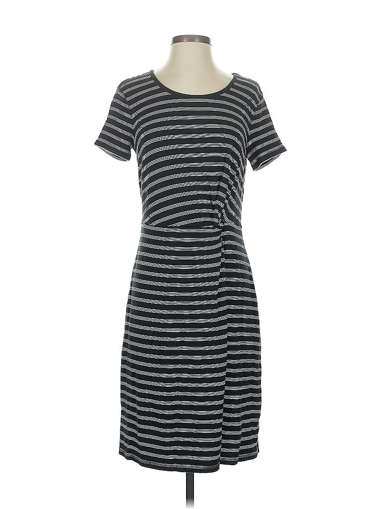 Pre-owned T By Talbots Casual Dress In Gray