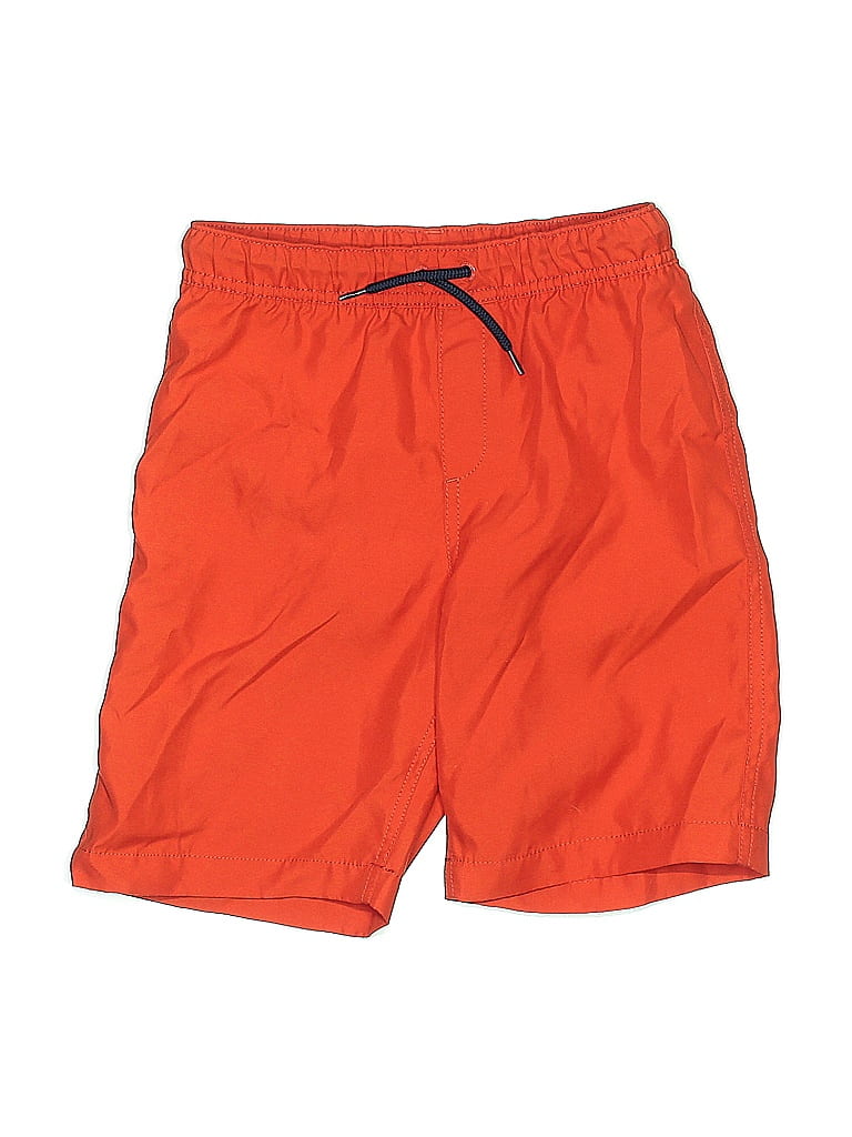 Pre-owned Lands' End Kids'  Board Shorts In Orange