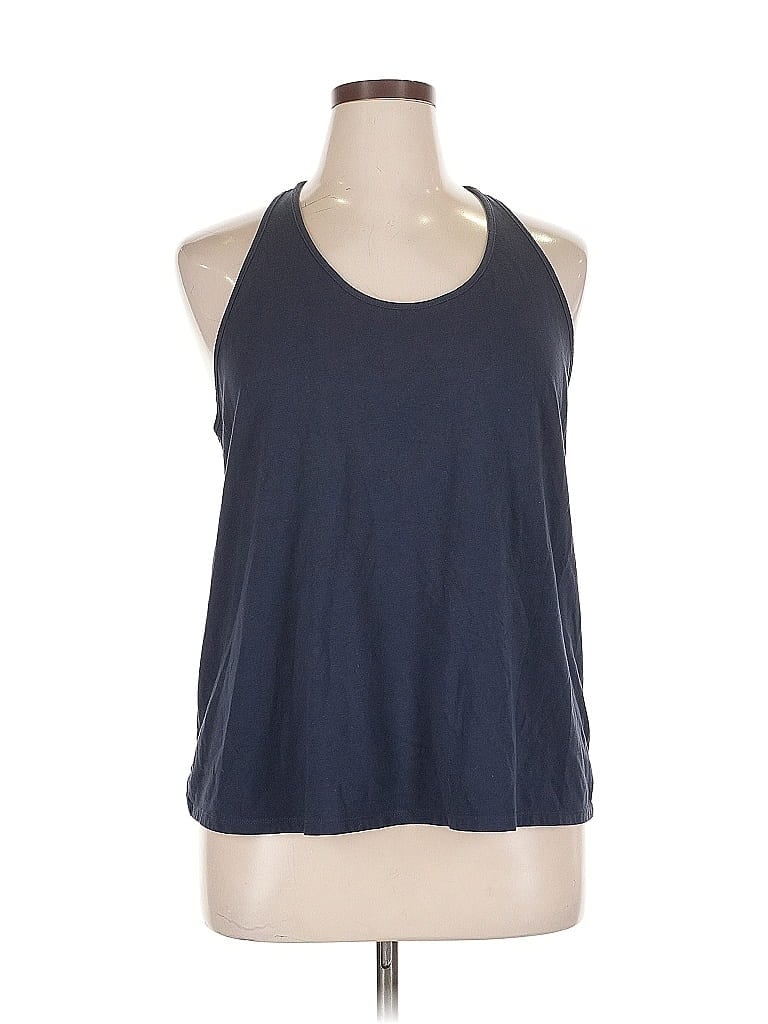 Pre-owned All In Motion Tank Top Blue Halter Neckline Tops