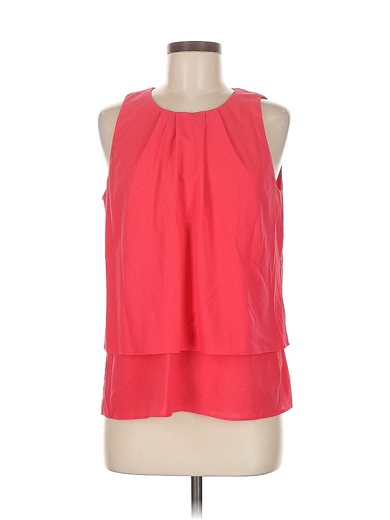 Pre-owned J.crew Factory Store Sleeveless Blouse In Red