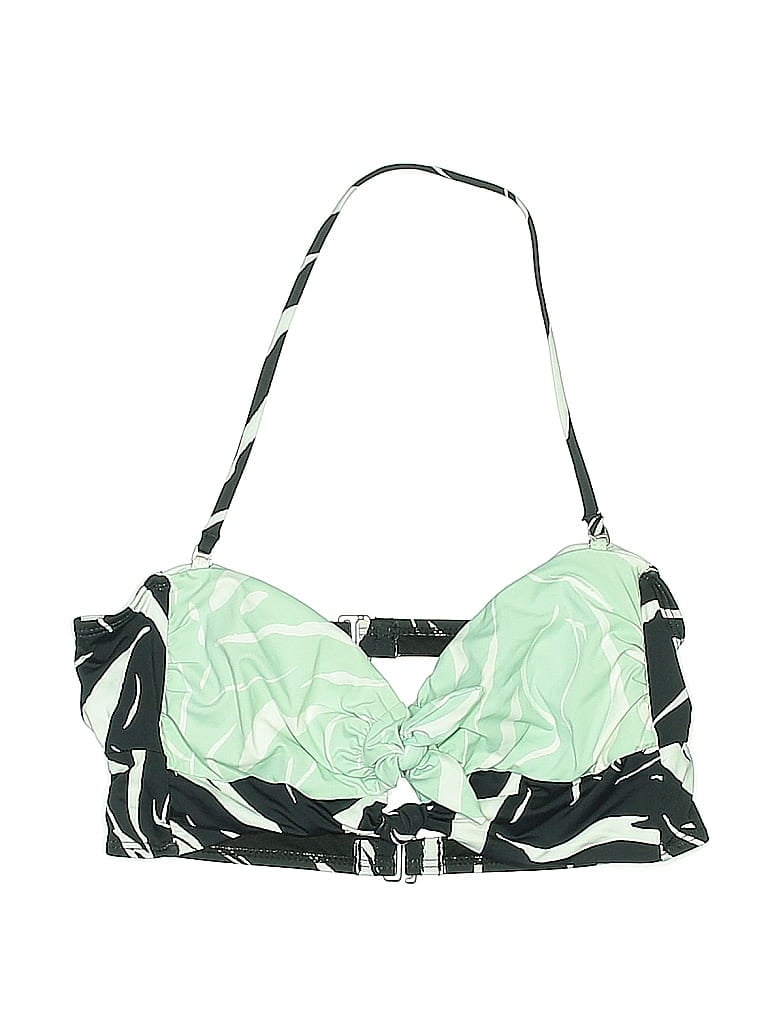 Pre-owned The Bikini Lab Swimsuit Top Green Swimwear
