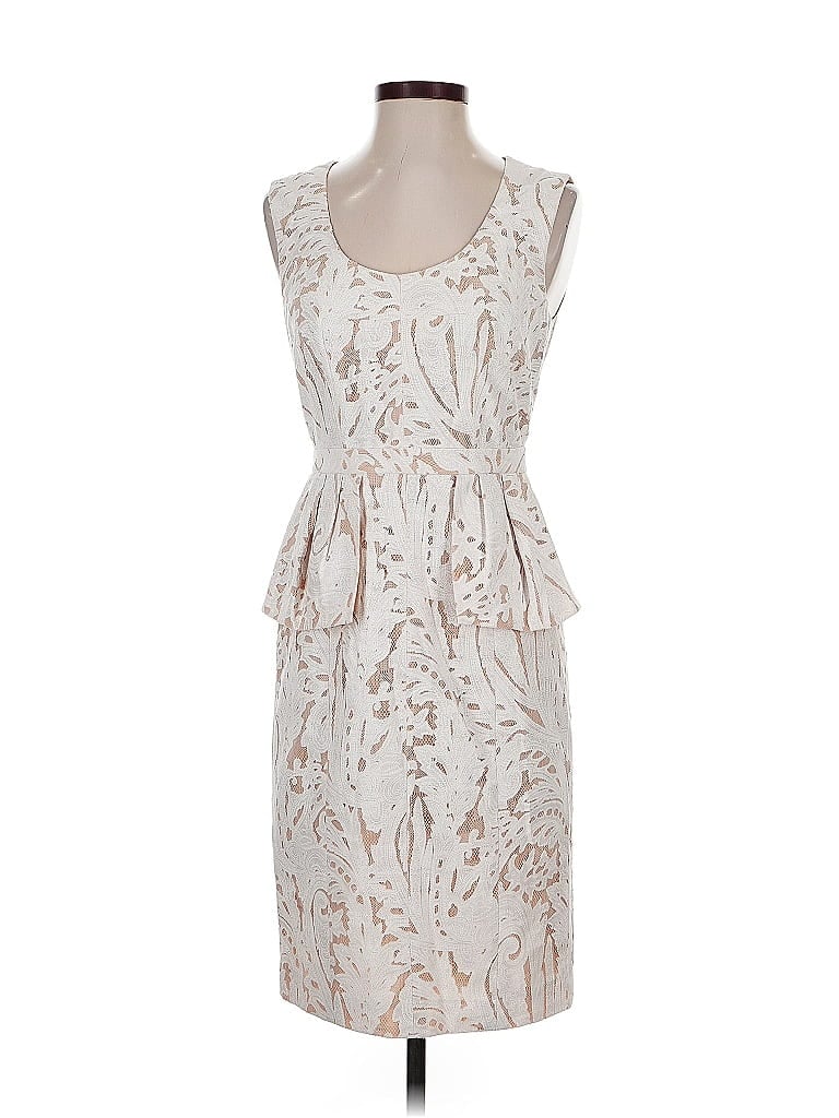Pre-owned Bcbgmaxazria Cocktail Dress In White
