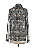 Calypso St. Barth 100% Polyester Gray Long Sleeve Blouse Size S - photo 2