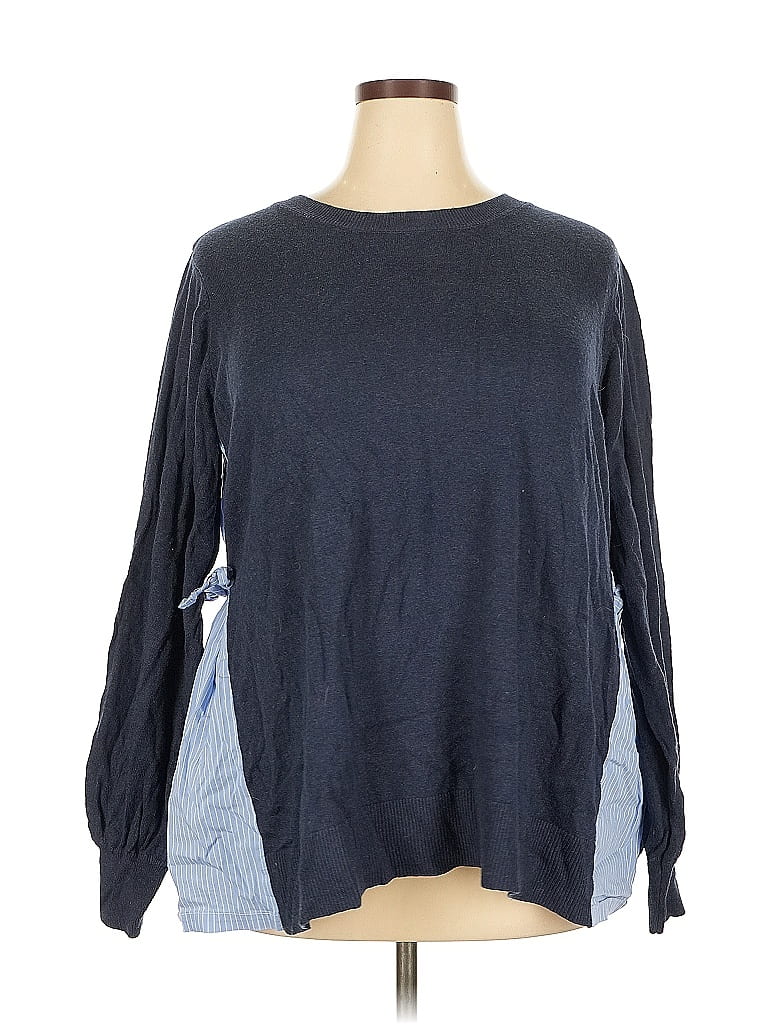 LAURIE FELT Pre-owned Pullover Sweater In Blue