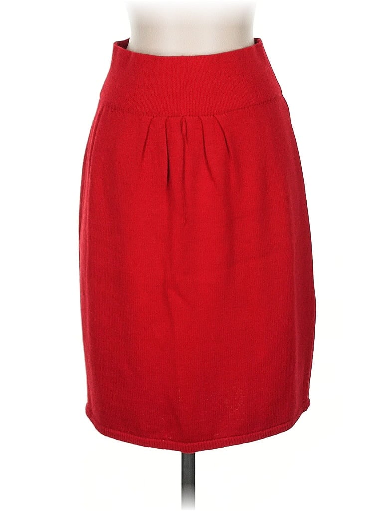 Pre-owned St. John Collection By Marie Gray Formal Skirt In Red