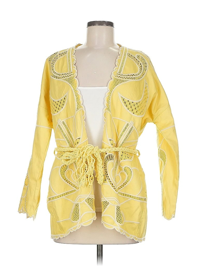 Pre-owned Maje Swimsuit Cover Up In Yellow