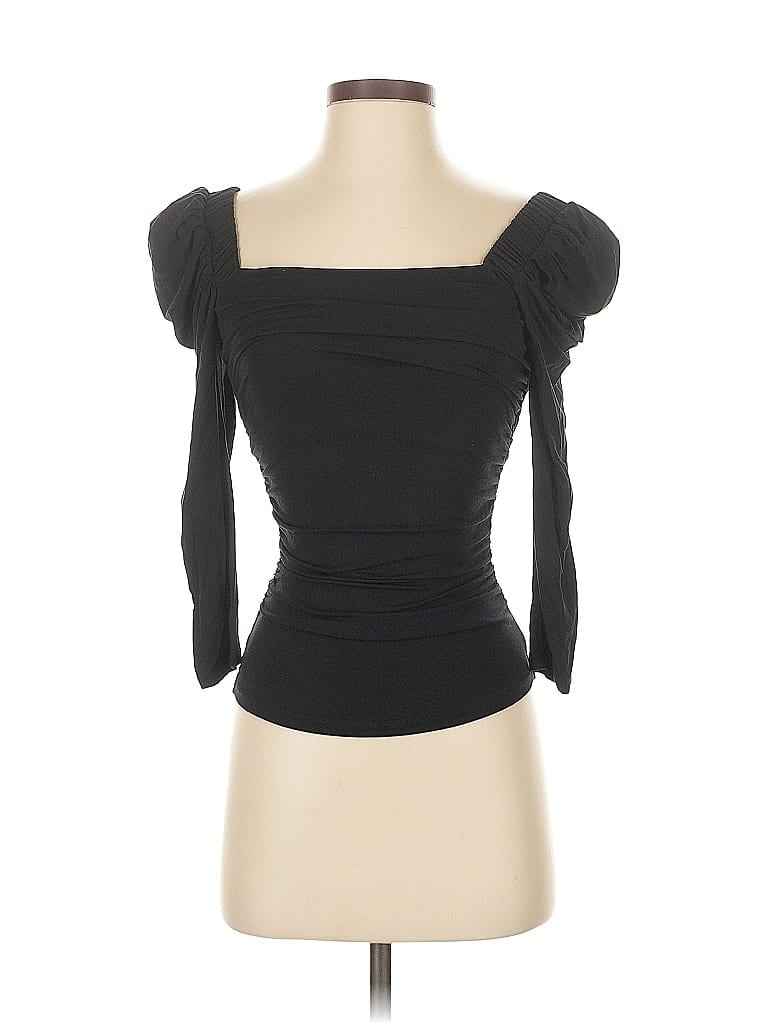 Pre-owned Frame Tube Top Black Strapless Neckline Tops