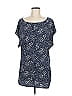 Fenn Wright Manson Blue Short Sleeve Blouse Size M - photo 1