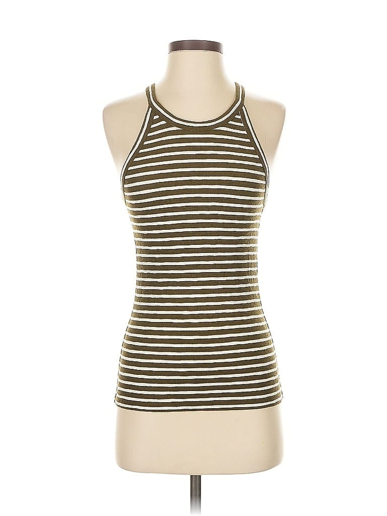 Pre-owned Madewell Tank Top Brown Halter Neckline Tops