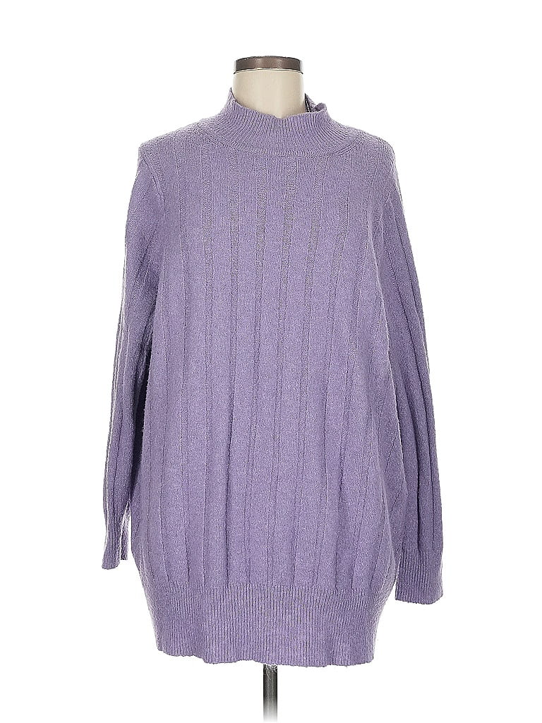 Pre-owned Torrid Turtleneck Sweater In Purple