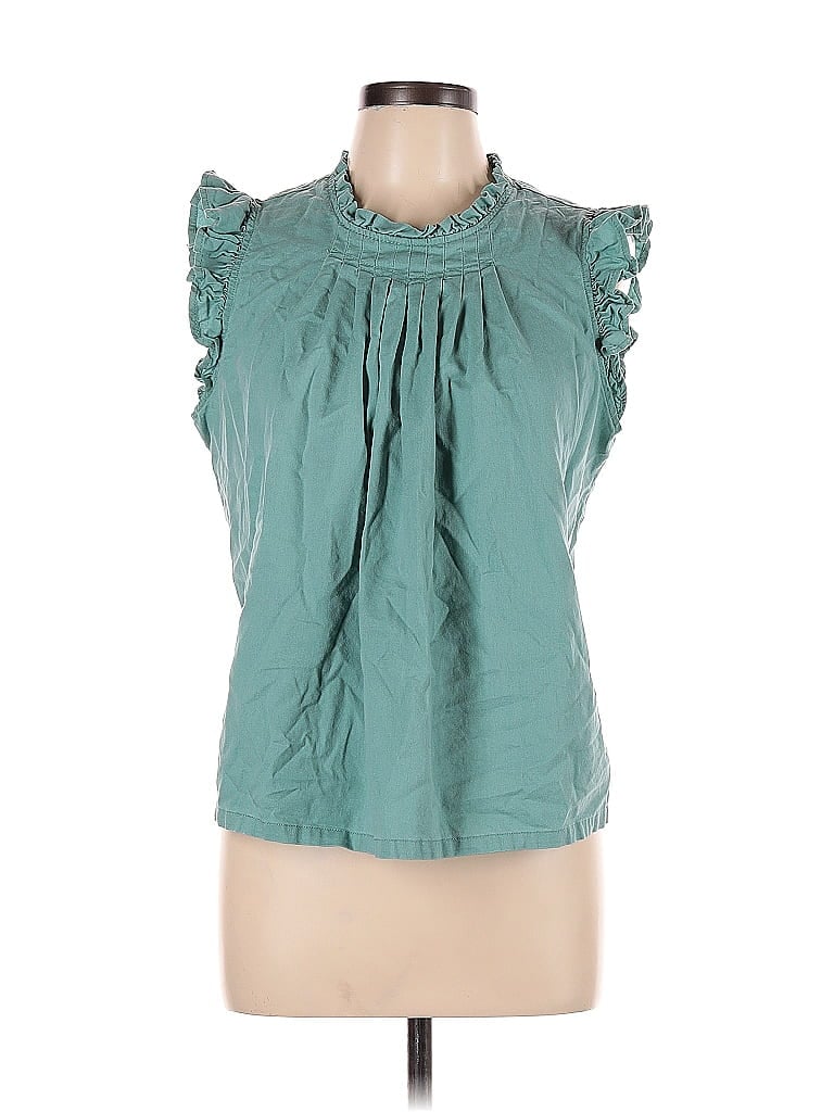 Pre-owned Universal Thread Sleeveless Blouse In Blue