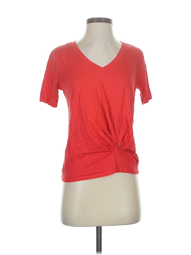 Pre-owned Express Short Sleeve T-shirt In Red