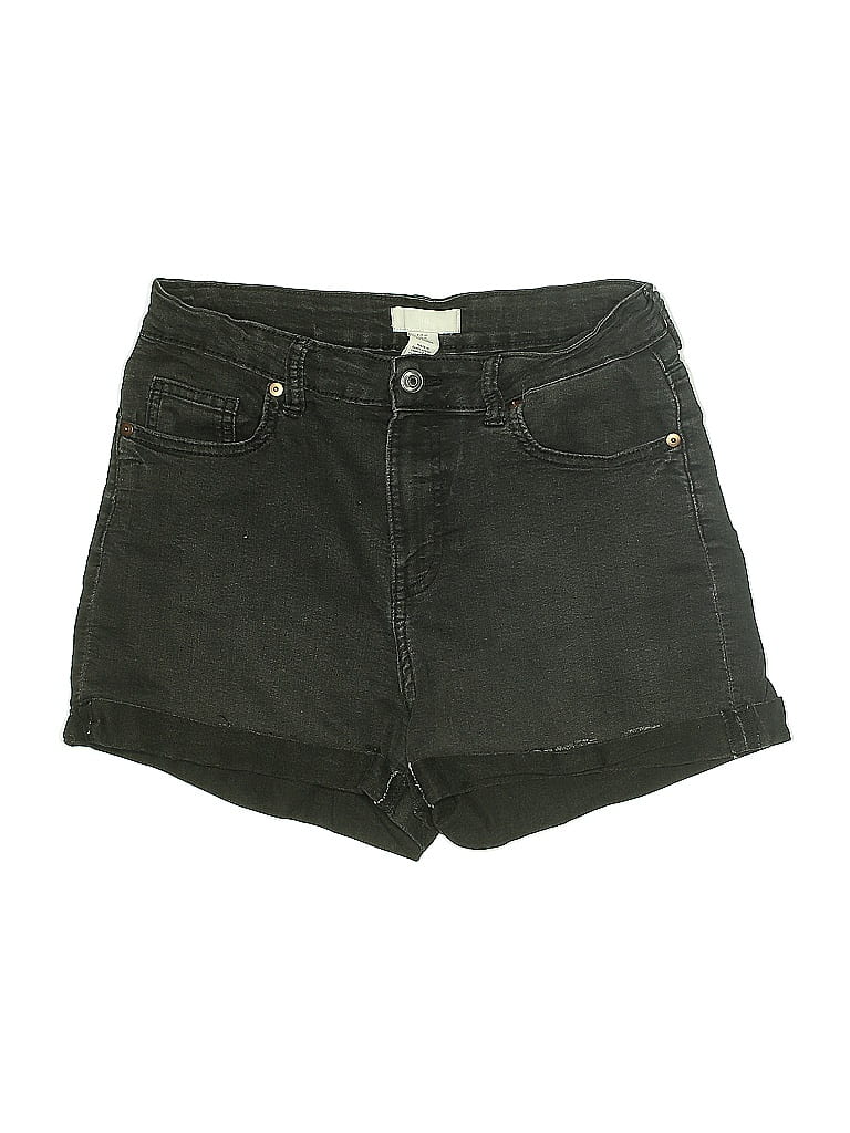 Pre-owned H&m Denim Shorts In Green