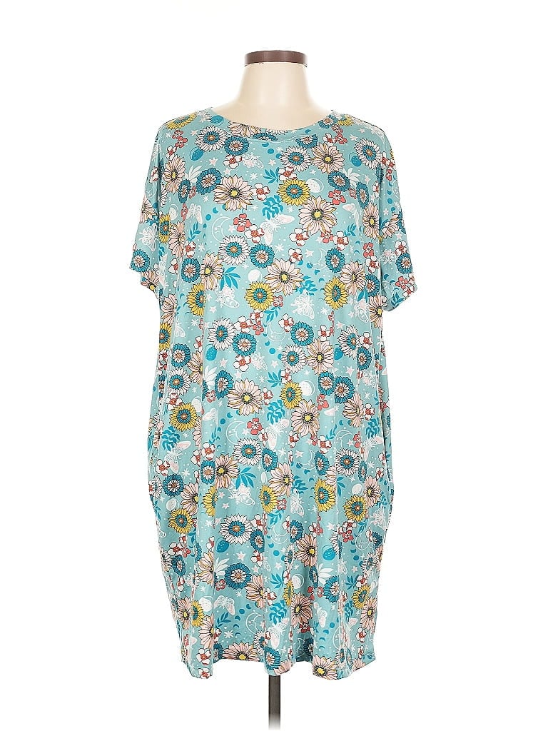Pre-owned Joyspun Casual Dress In Blue