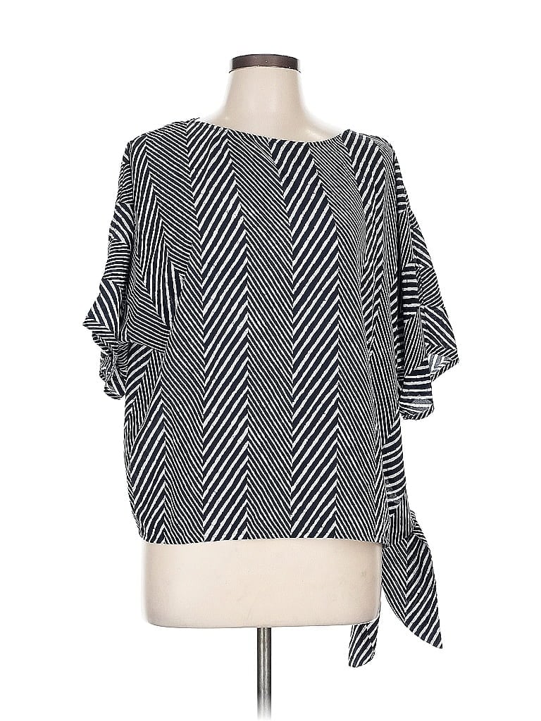 Pre-owned Michael Michael Kors 3/4 Sleeve Blouse In Black