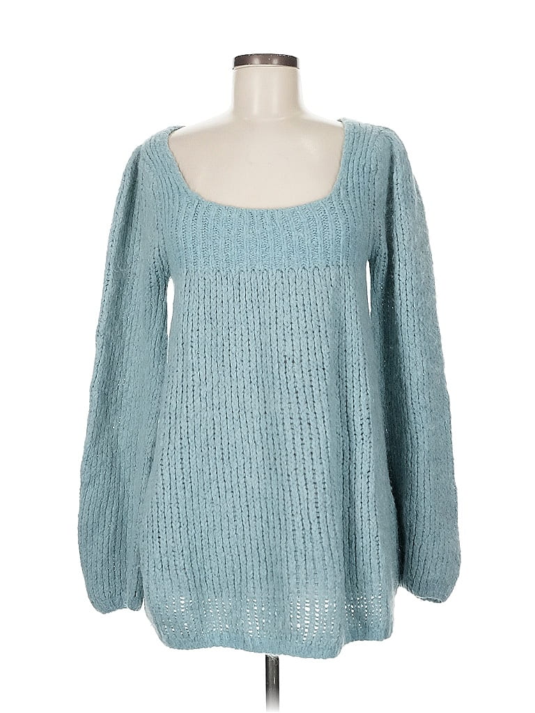 Pre-owned Bcbgmaxazria Pullover Sweater In Blue