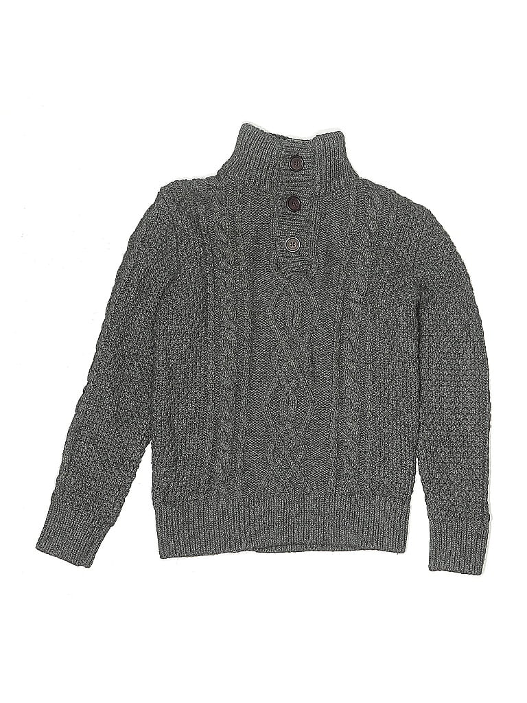 Pre-owned Gap Kids' Turtleneck Sweater In Gray