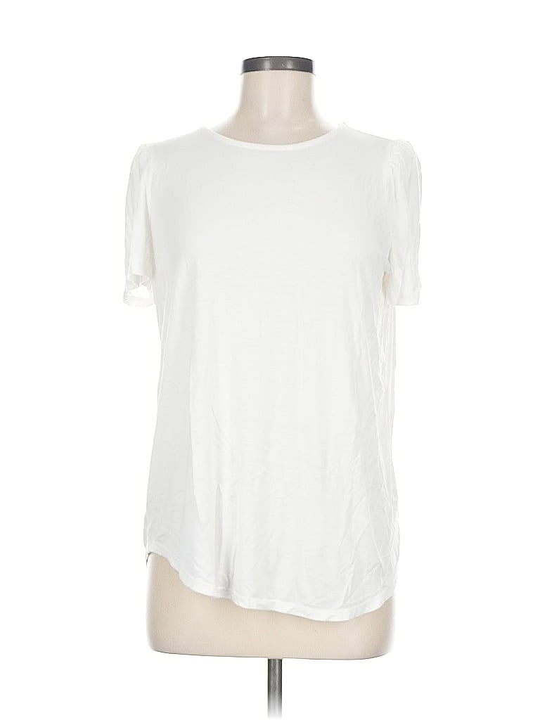 Pre-owned Gibson Short Sleeve T-shirt In White