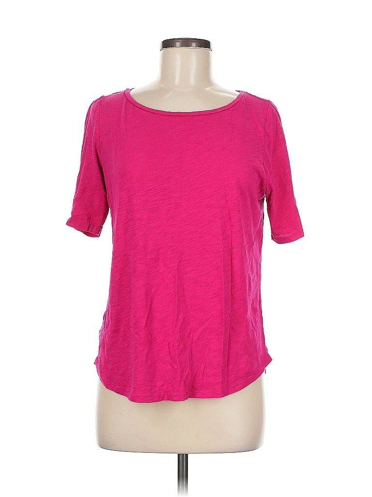 LOU & GREY FOR LOFT Pre-owned Short Sleeve T-shirt In Pink