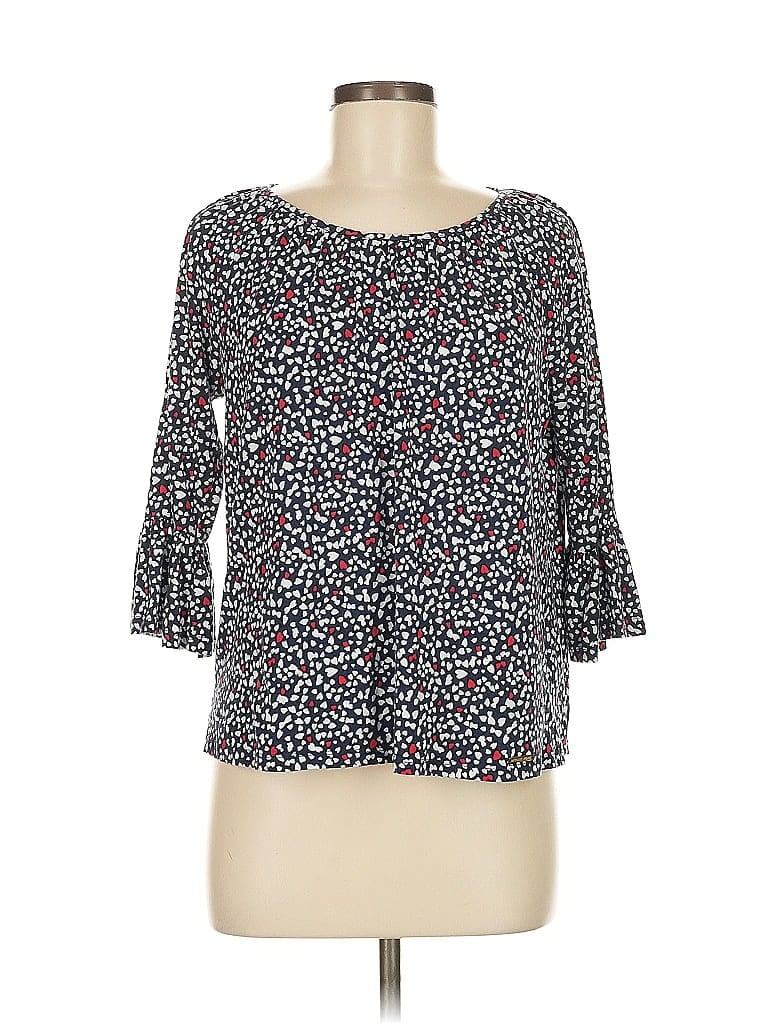 Pre-owned Michael Michael Kors 3/4 Sleeve Blouse In Blue