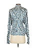 Hunter Bell Animal Print Blue Long Sleeve Blouse Size XS - photo 2