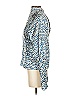 Hunter Bell Animal Print Blue Long Sleeve Blouse Size XS - photo 5