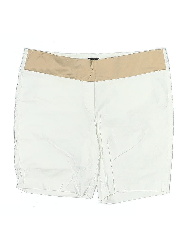 Pre-owned Ann Taylor Loft Khaki Shorts In White