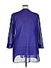 Patra 100% Polyester Blue 3/4 Sleeve Blouse Size 24 - photo 2