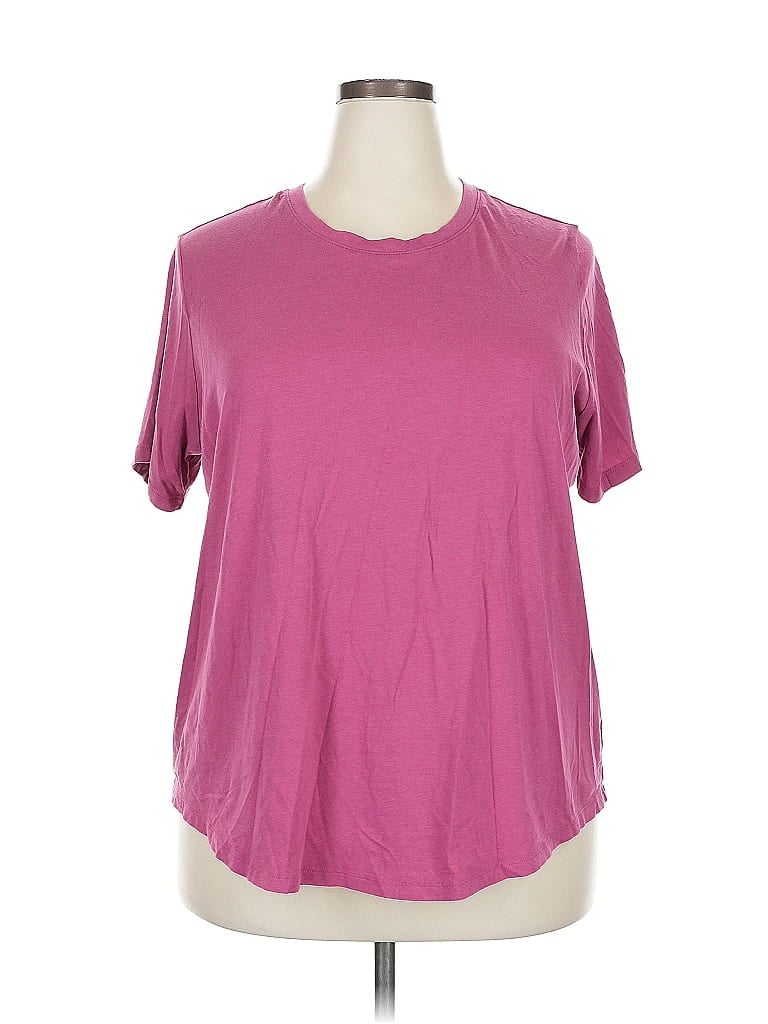 TERRA & SKY Pre-owned Short Sleeve T-shirt In Pink