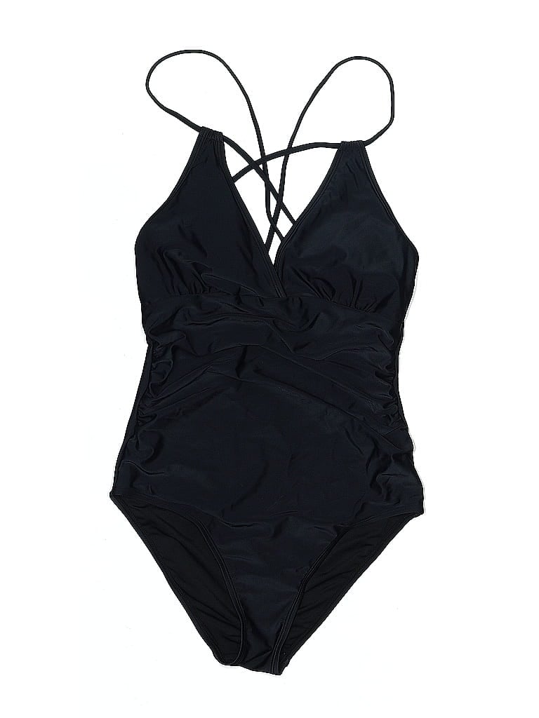 Pre-owned Unbranded One Piece Swimsuit In Black