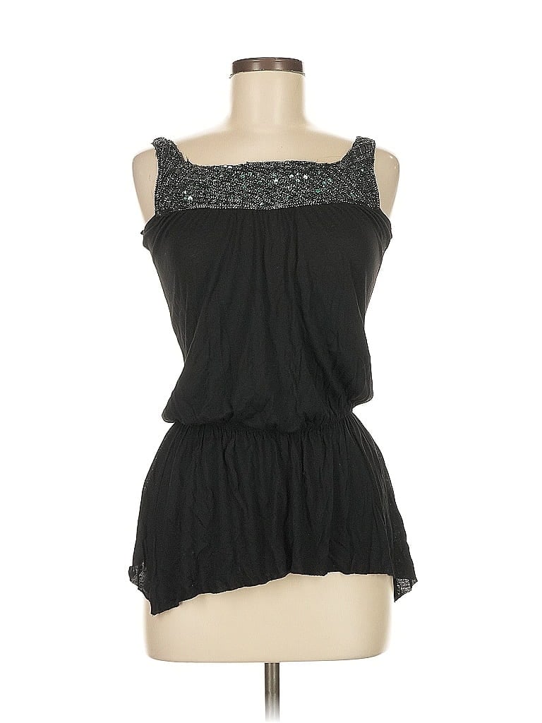Pre-owned Assorted Brands Sleeveless Blouse In Black