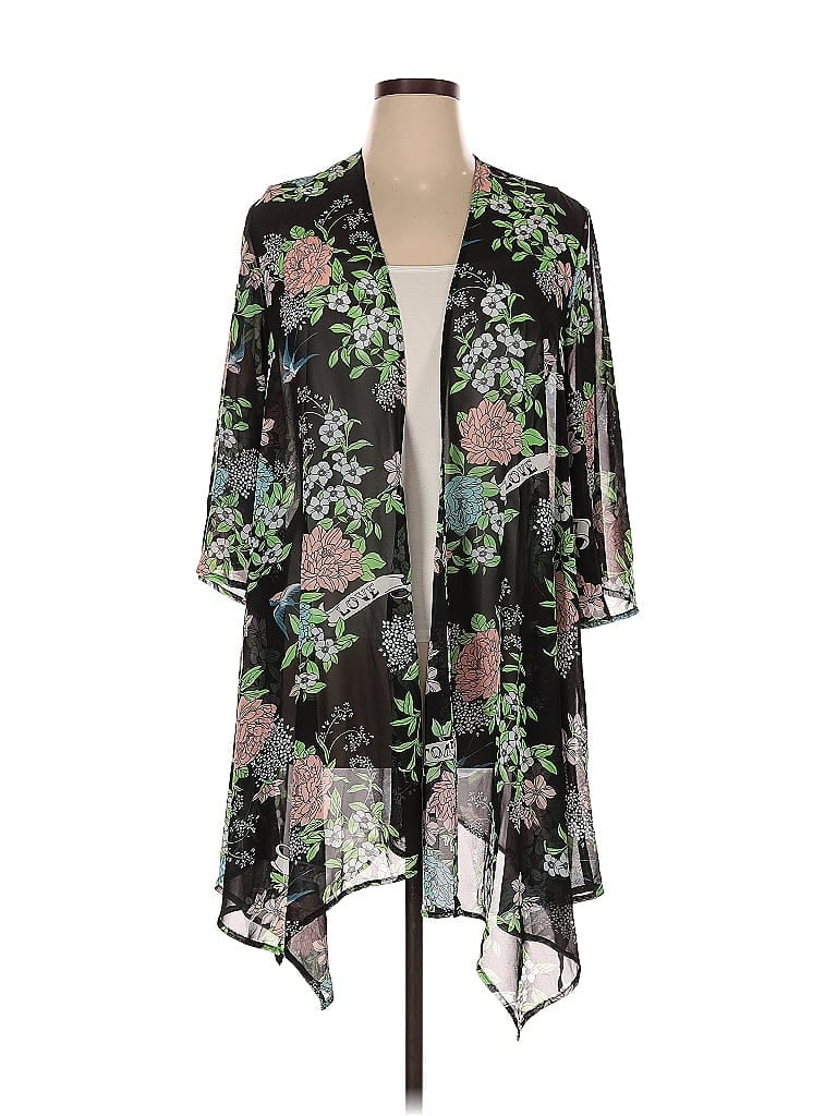 Pre-owned Torrid Kimono In Black