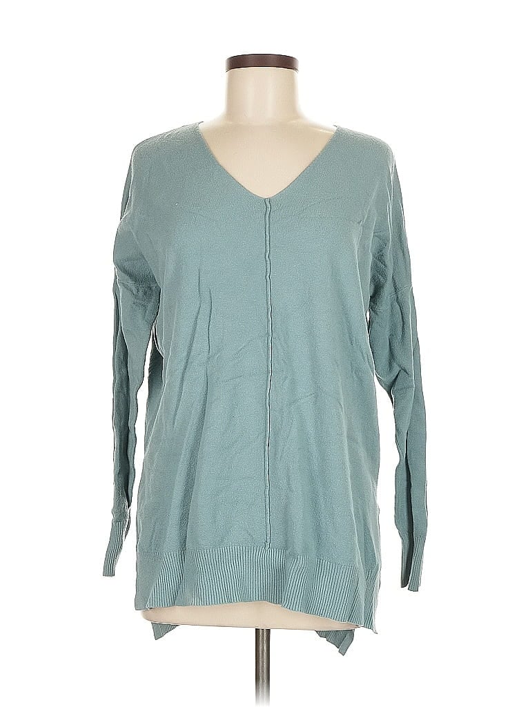 Pre-owned Zenana Pullover Sweater In Blue