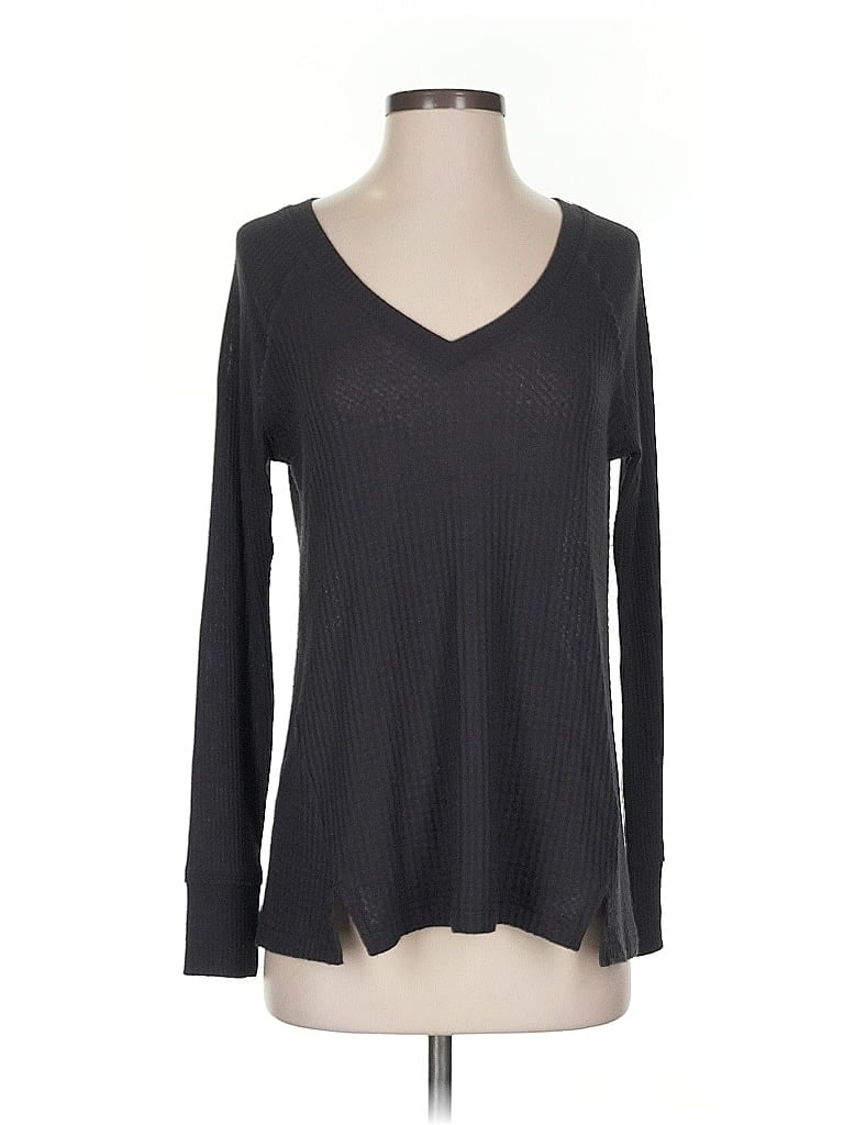 Click to view more detailed imagery on our partner's website Pre-owned Maeve By Anthropologie Long Sleeve T-shirt In Gray