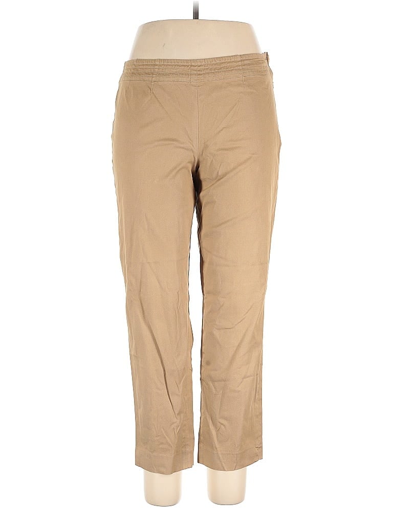 Pre-owned Nic + Zoe Khaki Pant In Brown
