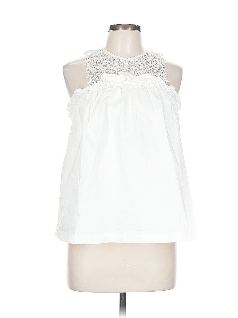 Pre-owned Marissa Webb Collective Sleeveless Blouse In White