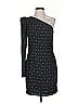 Robert Rodriguez 100% Polyester Polka Dots Black Cocktail Dress Size 4 - photo 1