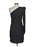 Robert Rodriguez 100% Polyester Polka Dots Black Cocktail Dress Size 4 - photo 2