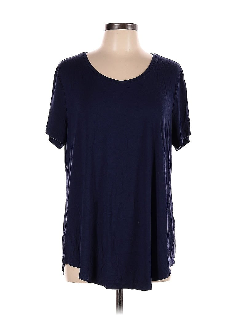 Pre-owned Jm Collection Short Sleeve T-shirt In Blue