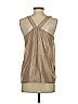 Joie Metallic Tan Sleeveless Blouse Size XS - photo 2