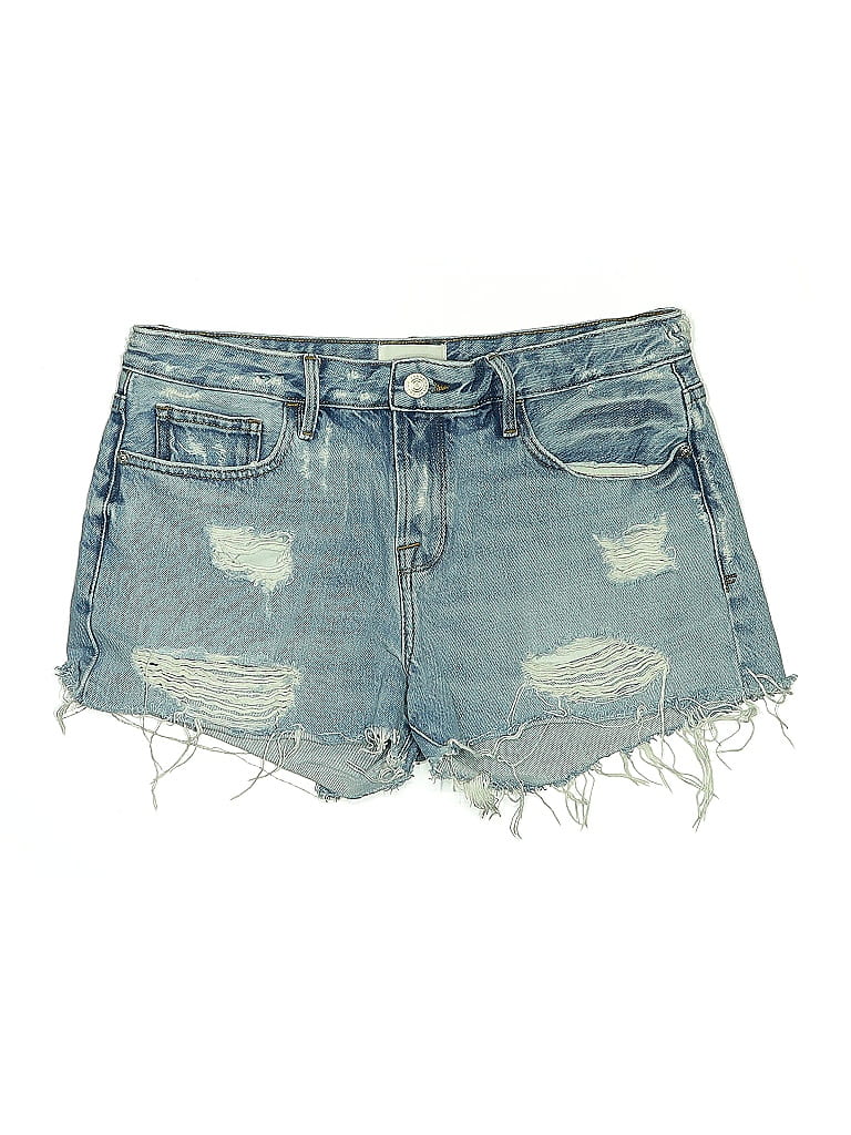 Pre-owned Frame Denim Shorts In Blue