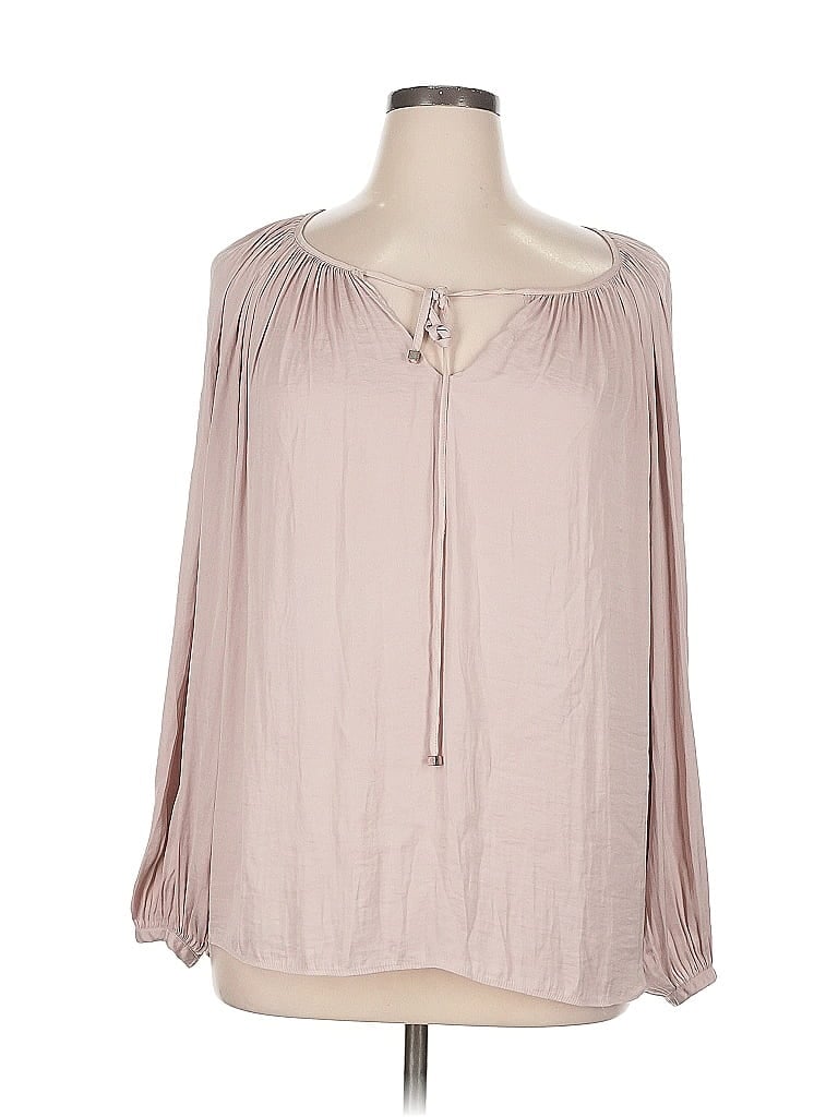 JENNIFER LOPEZ Pre-owned Long Sleeve Blouse In Pink
